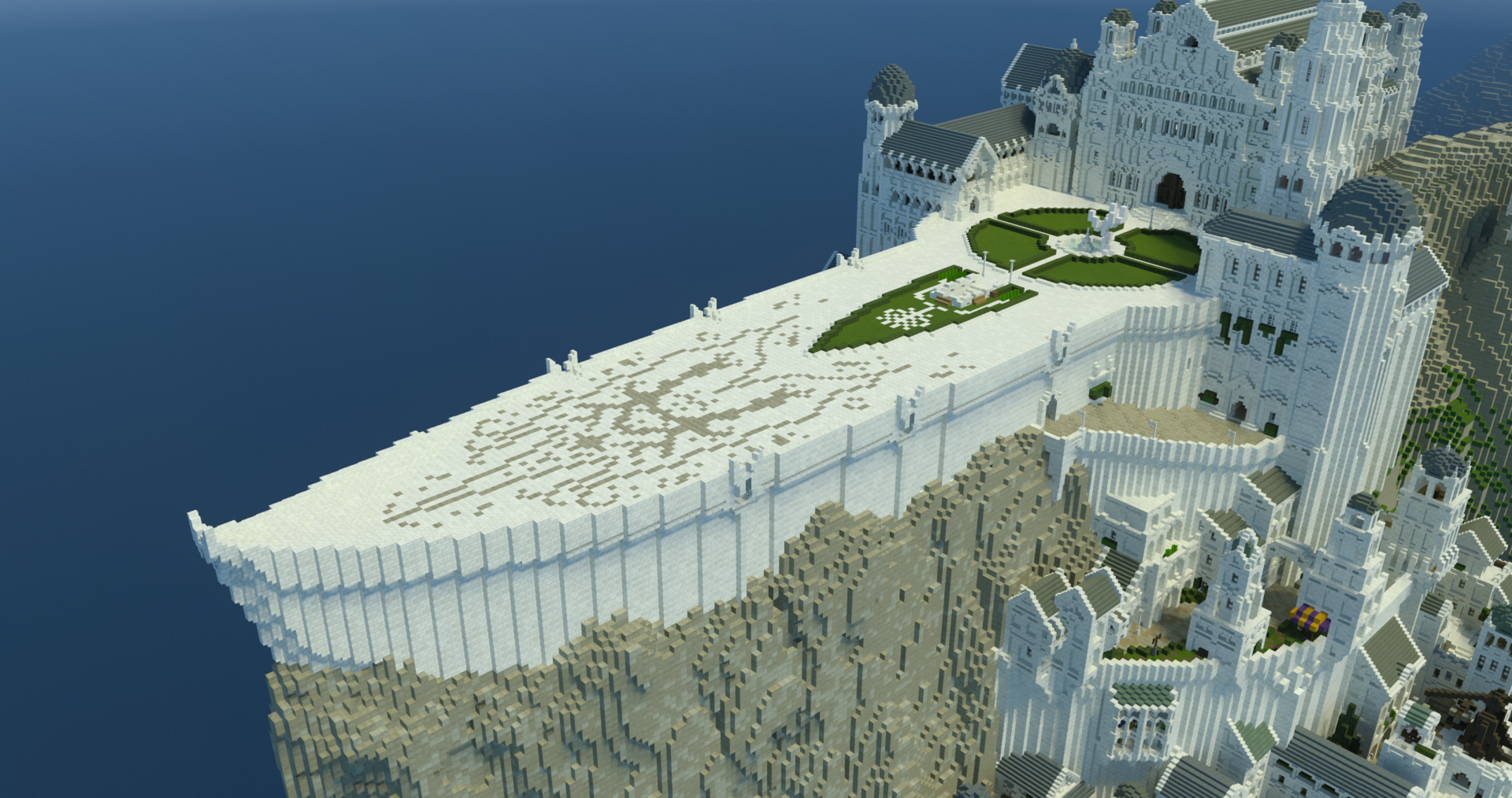 Minecraft with RTX Minas Tirith by Minecraft Middle-Earth | Minecraft Earth