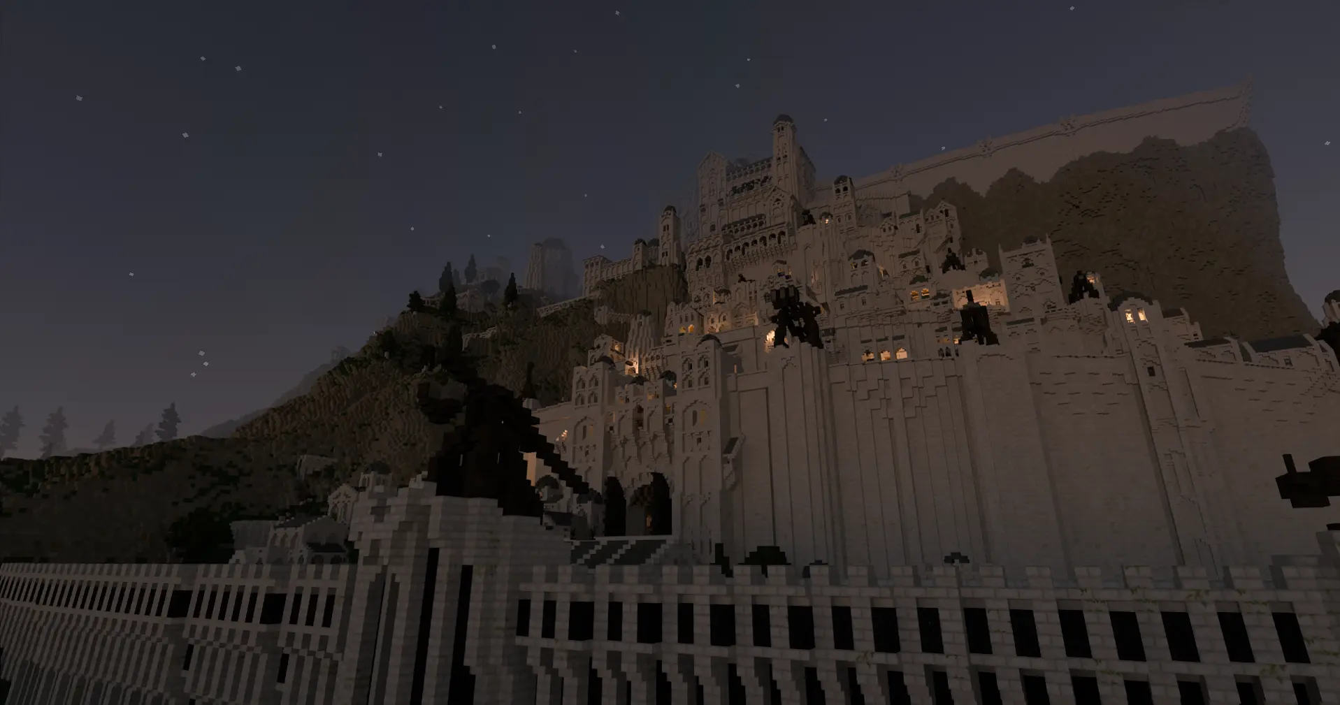 The Lord of the Rings' 'Minas Tirith' rebuilt in Minecraft