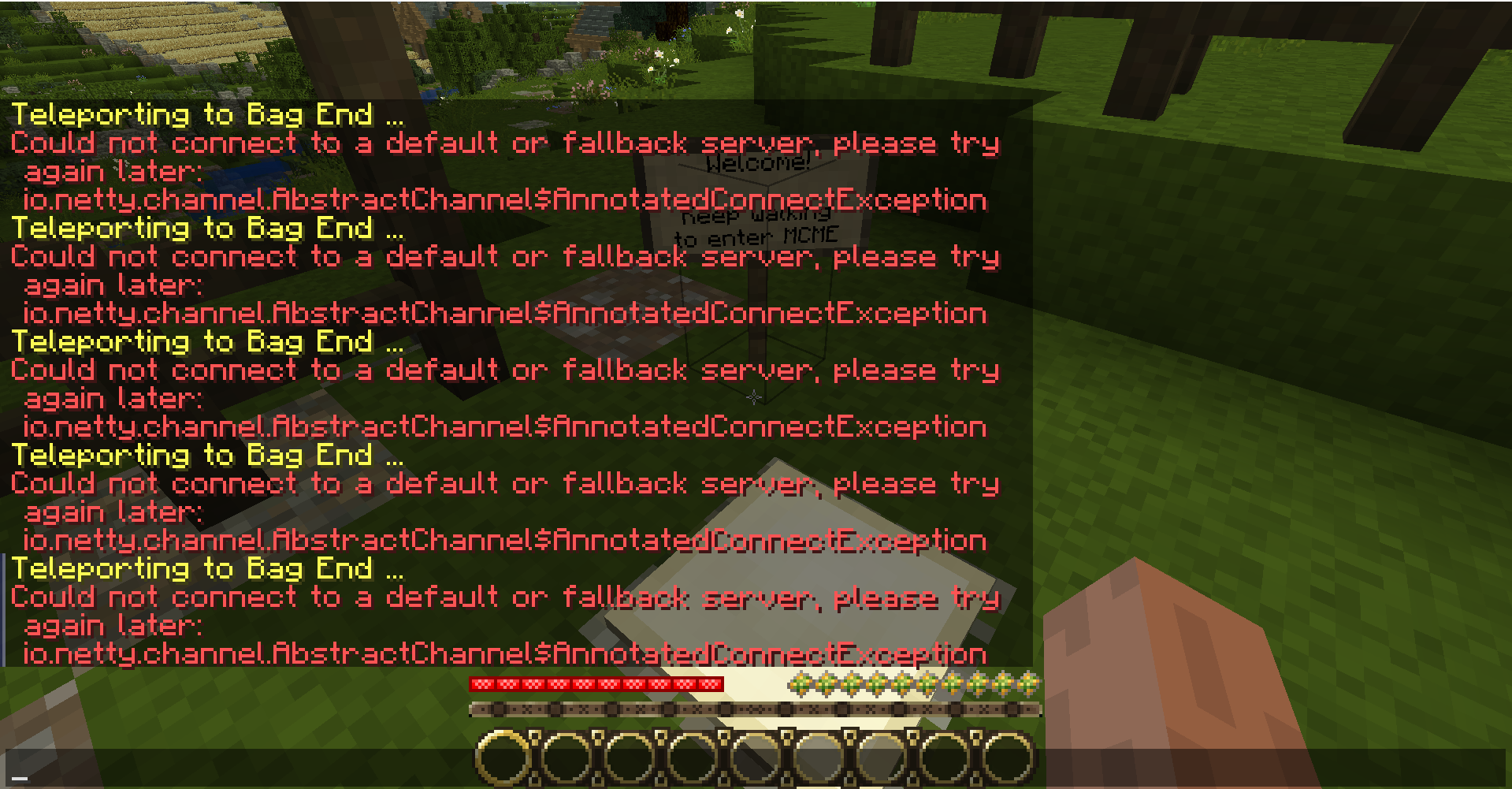 Middle earth server entry problem.PNG