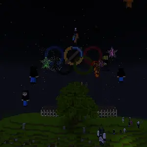 Two Trees Opening Fireworks