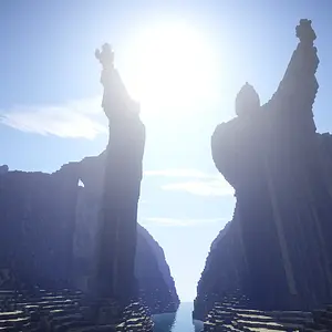 The Argonath in Sunrise