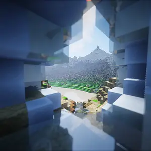 Inside a glacier