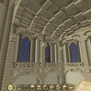 Throne hall windows inside