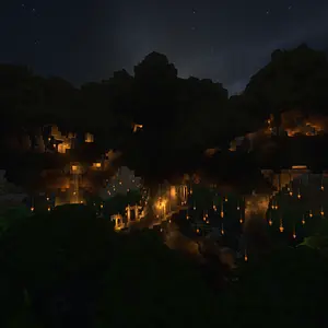 Lothlorien at night