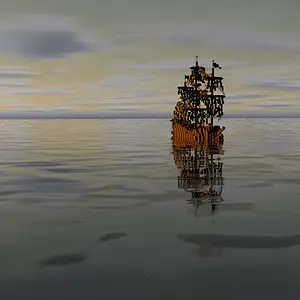 Ship in Belfalas (Render)