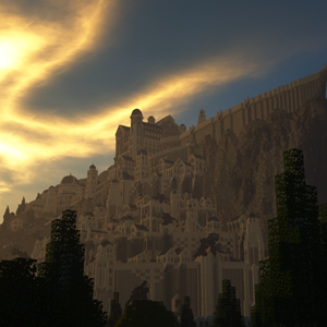 Sunset on Minas Tirith 9