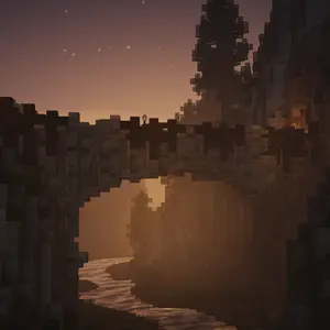 sunset and the bridge