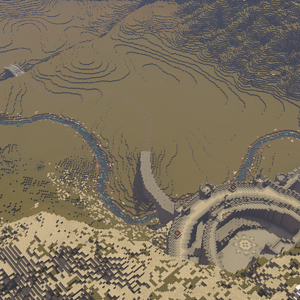 Helm's Deep from above