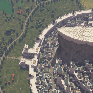 Minas Tirith from above