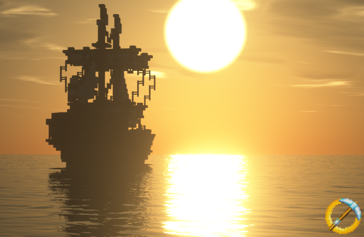 A Dol Amroth ship under a spectacular sunset.