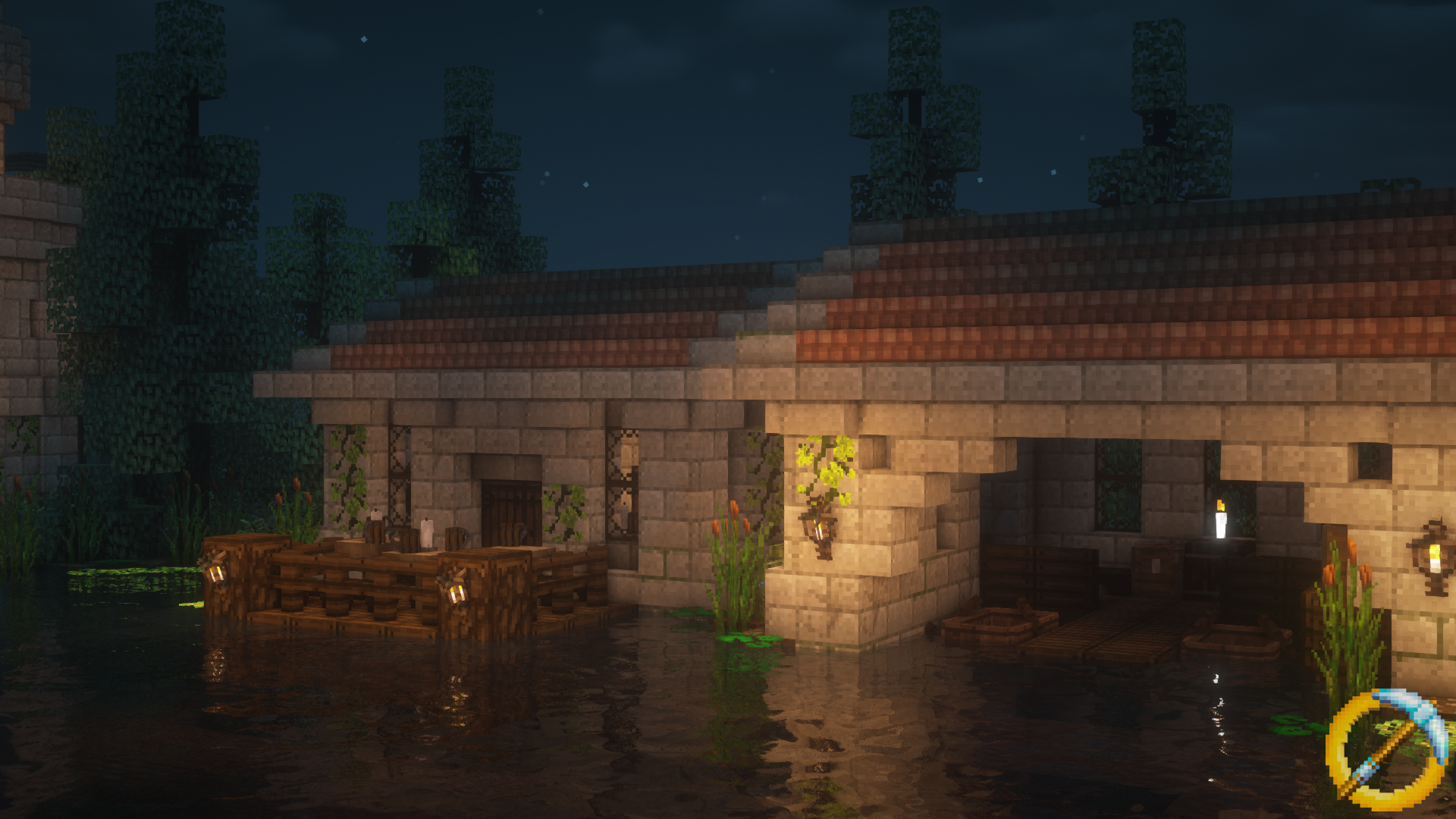A Peaceful Night at the Boathouse