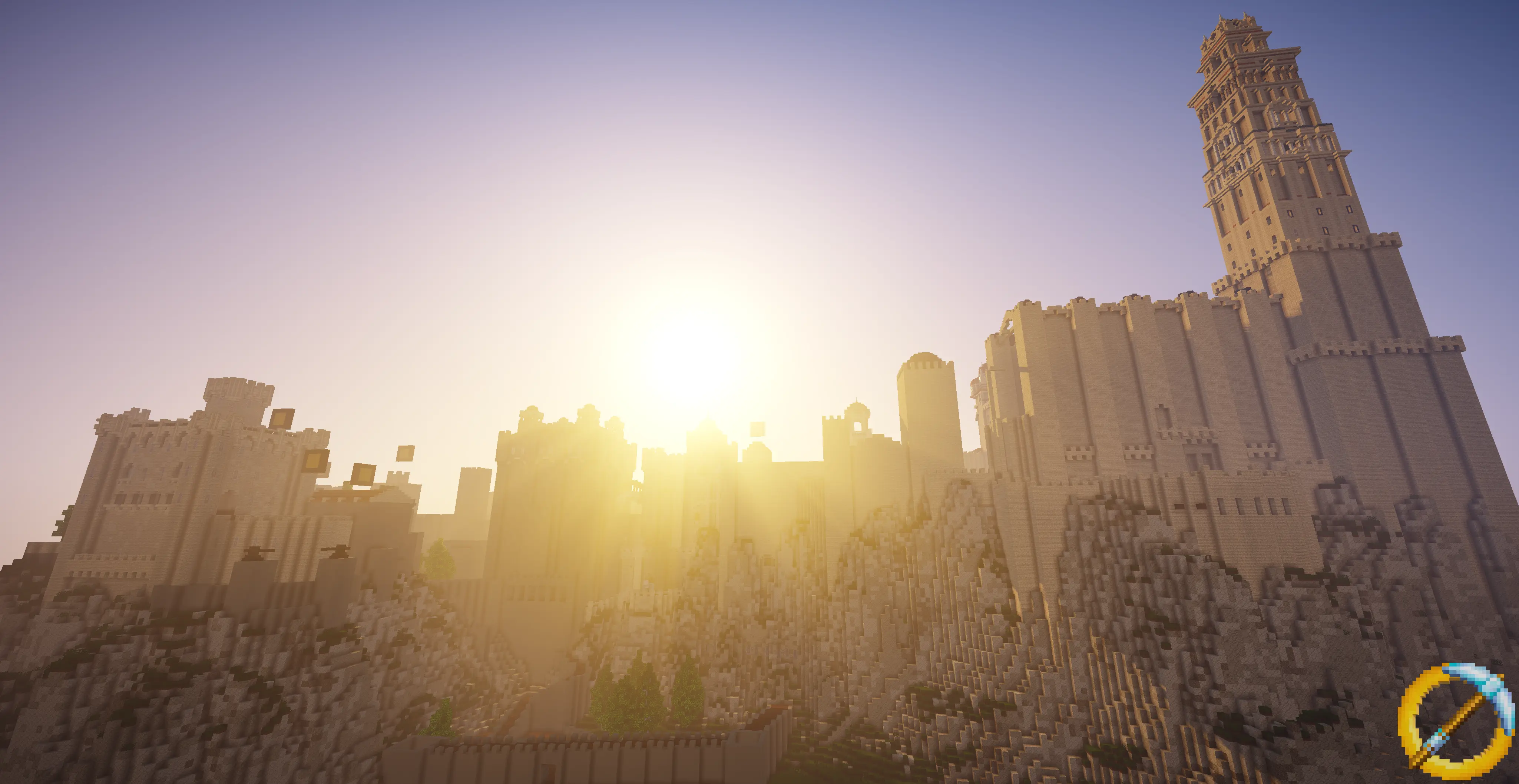 Castles Of Dol Amroth (sunset)