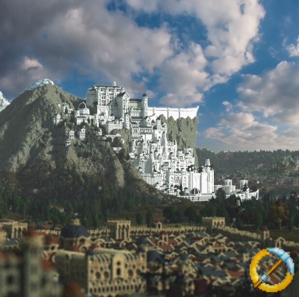 RENDER] Minas Tirith : r/Minecraft