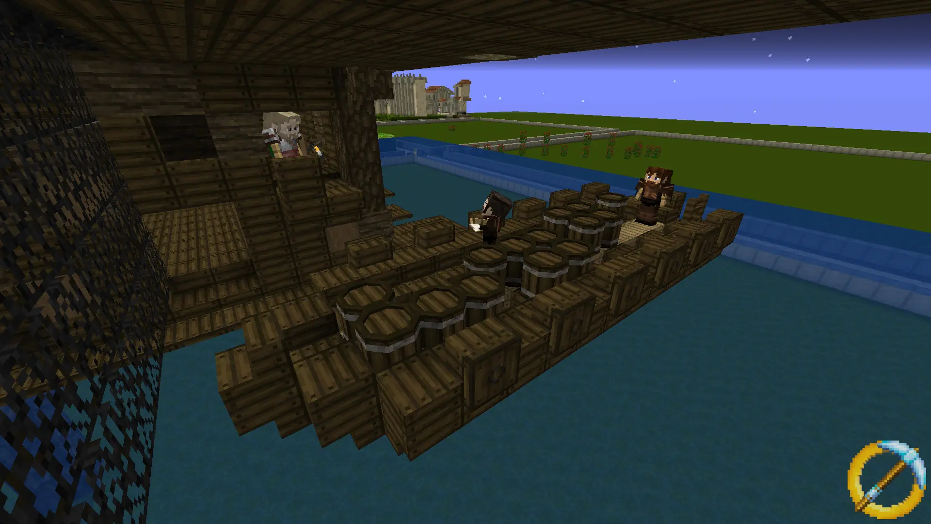 Laketown Gatehouse Barge1 Minecraft Middle Earth