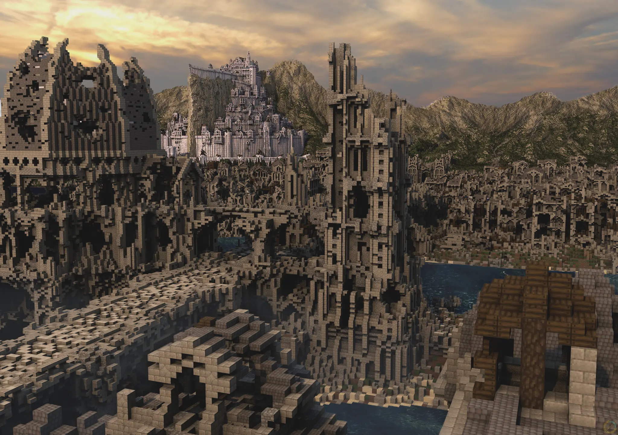 Minas Tirith And Osgiliath Render