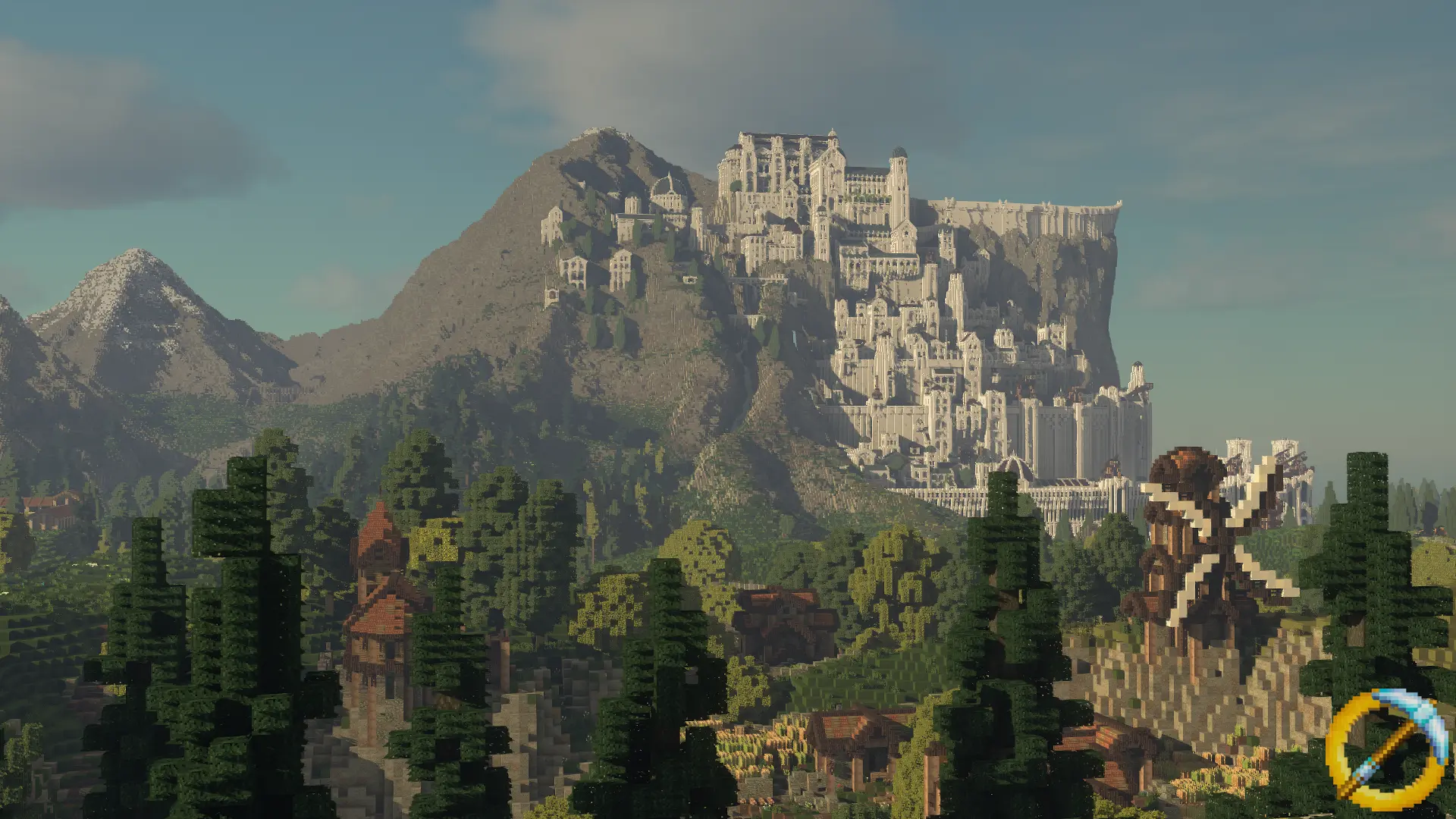 Minas Tirith form a distance