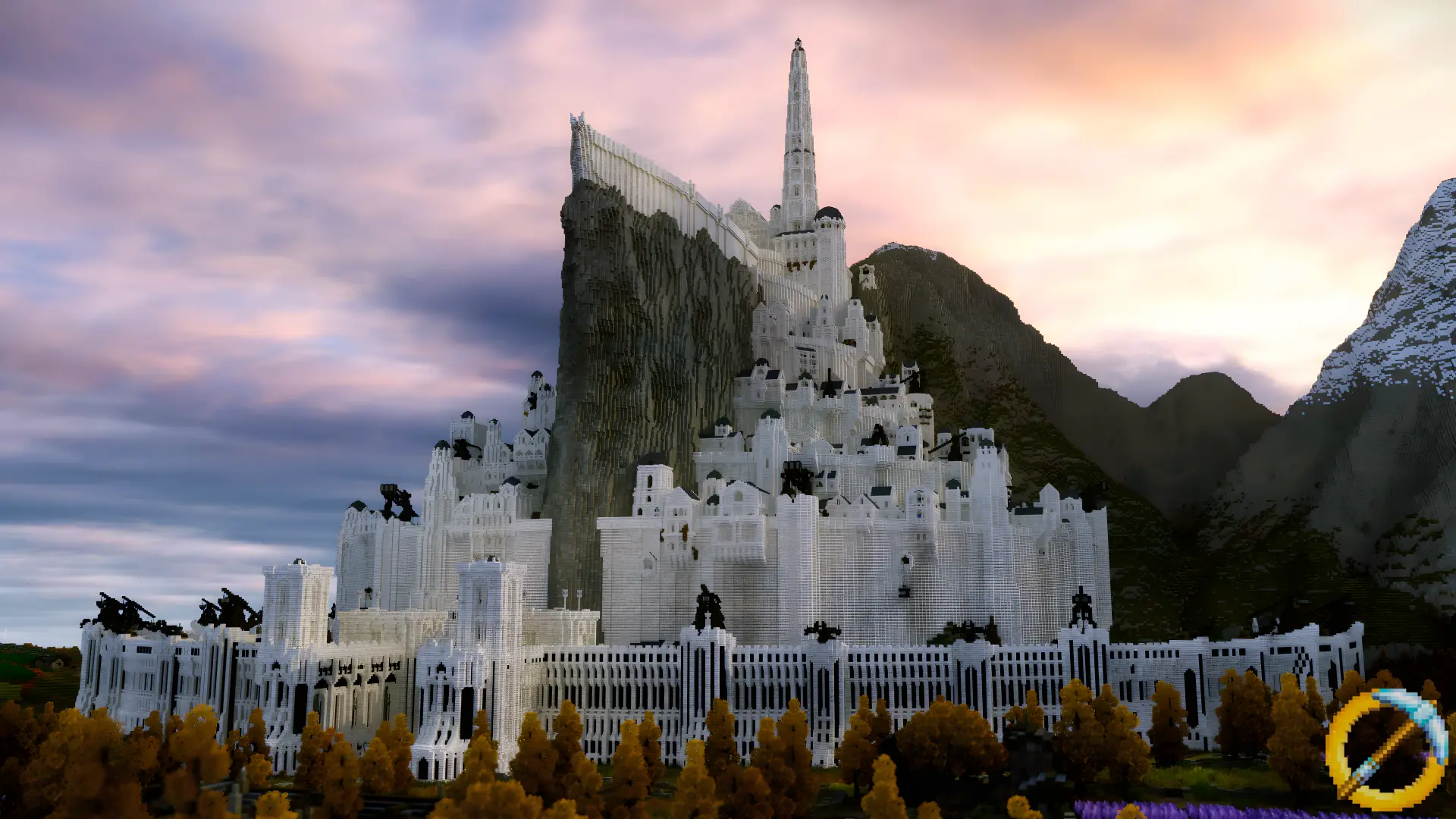 Minas Tirith Sunset - Bliss Shaders