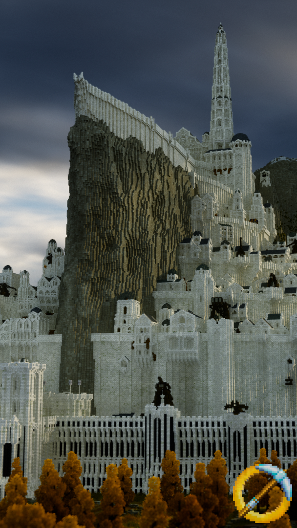 Minecraft with RTX - Minas Tirith, Man the walls! To your posts! Someone  get Gandalf an enchanting table! #MCMiddleEarth built an absolutely  stunning Minecraft recreation of The Lord