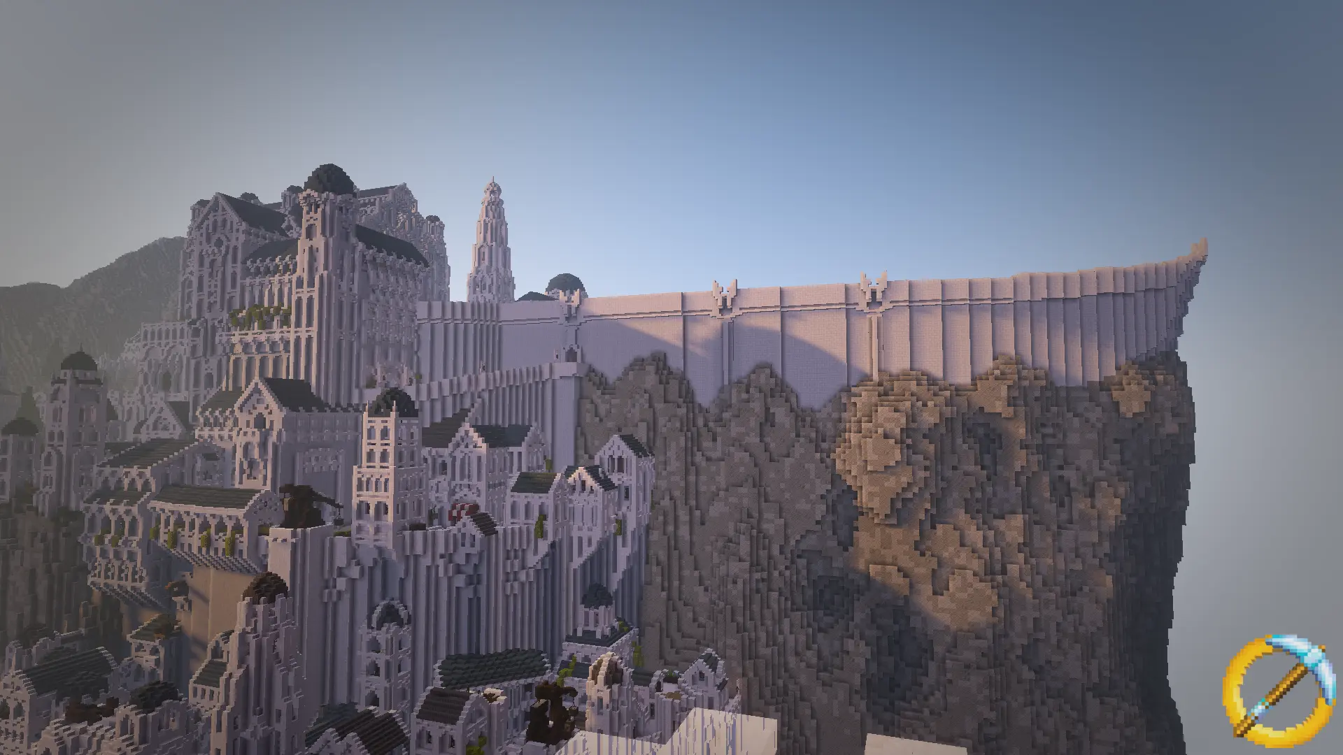 Minecraft with RTX, Minas Tirith by Minecraft Middle-Earth