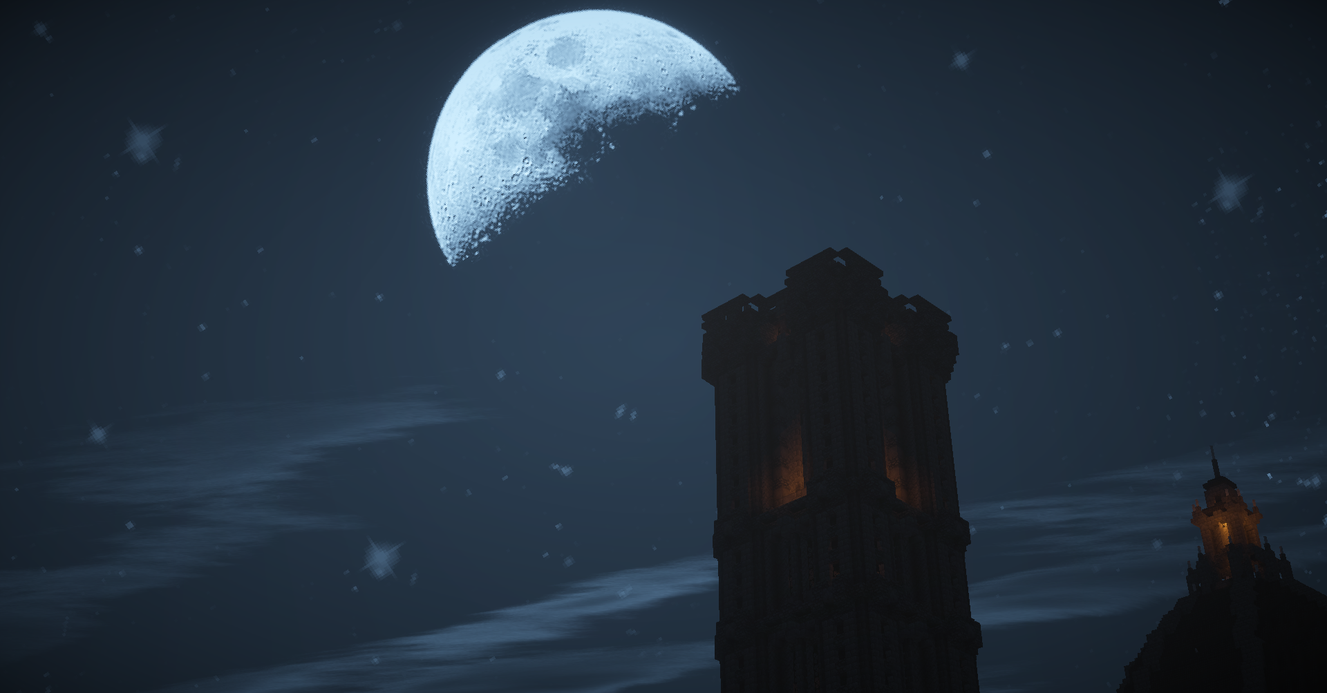 Osgiliath Tower and moon