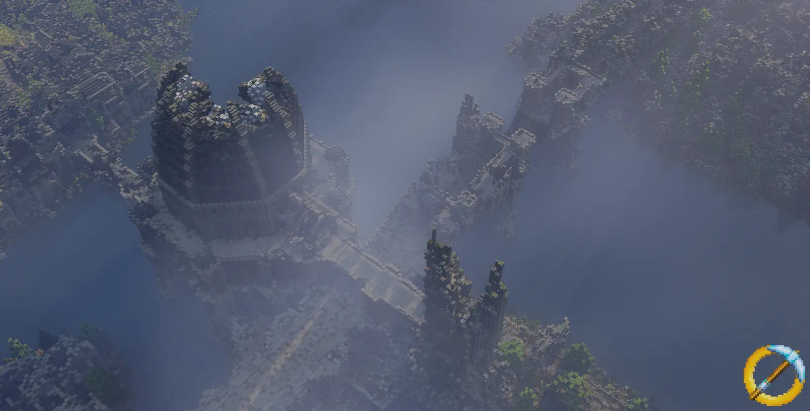 Osgiliath with fog