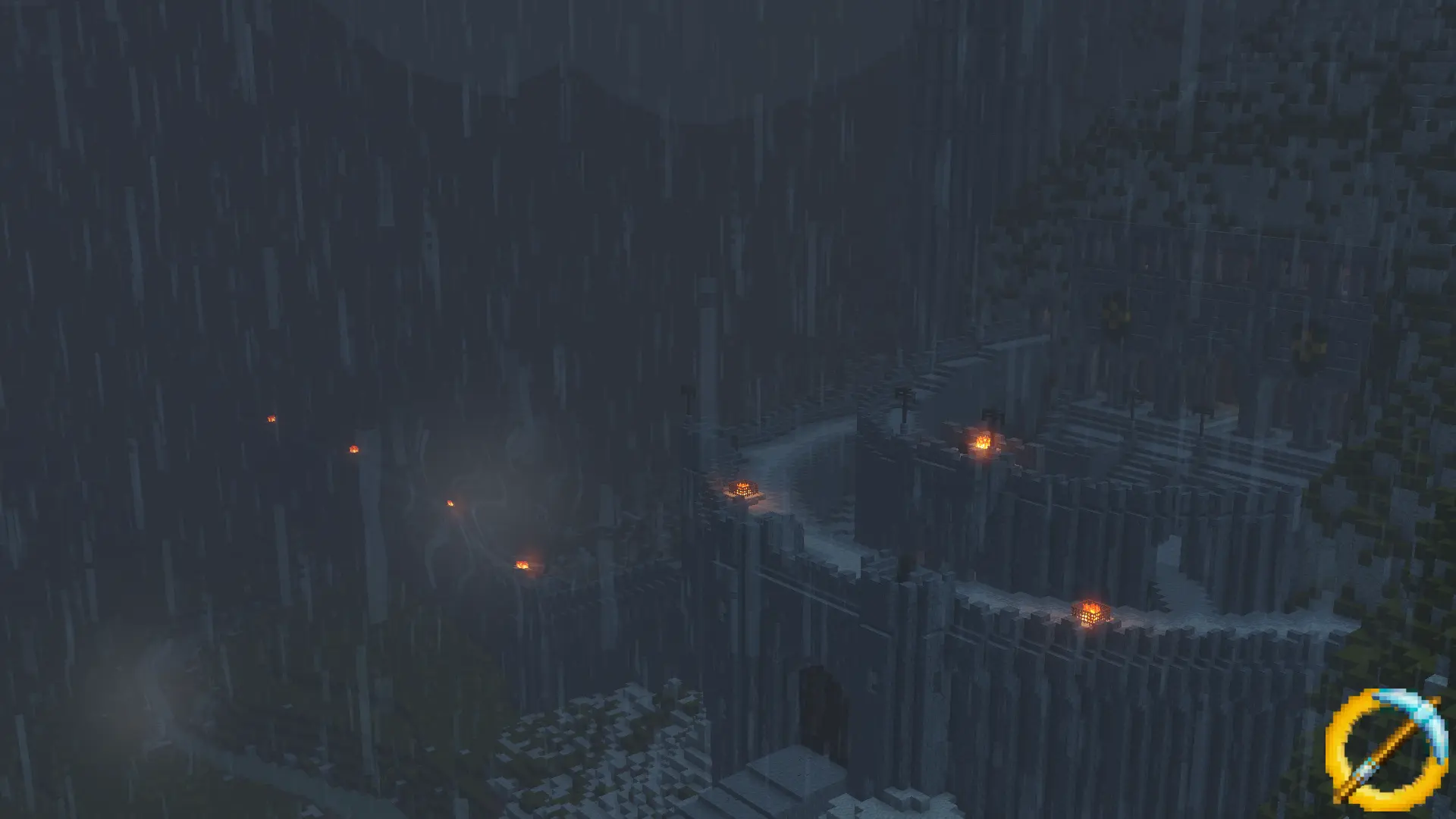 Rain at Helm's Deep