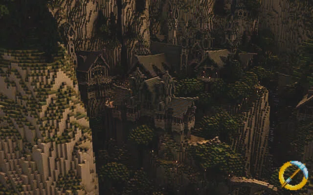 Rivendell at dusk.