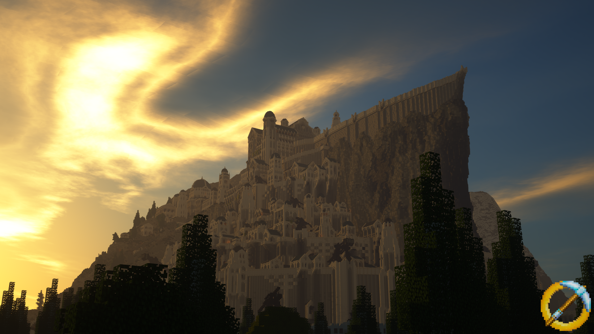 Sunset on Minas Tirith 9