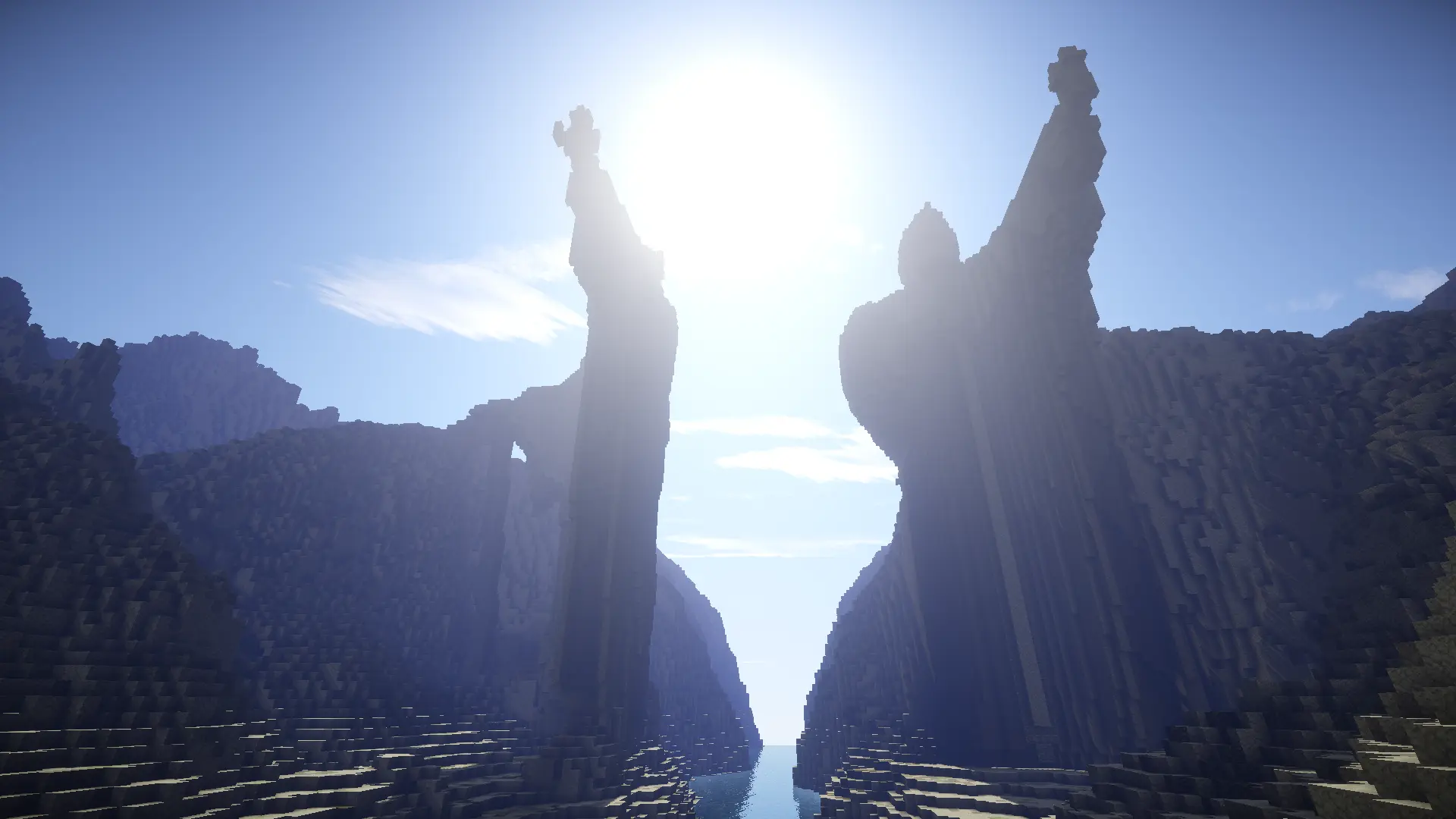 The Argonath in Sunrise