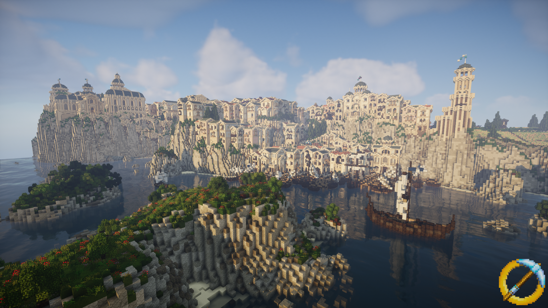 View on the Sea Town in Dol Amroth
