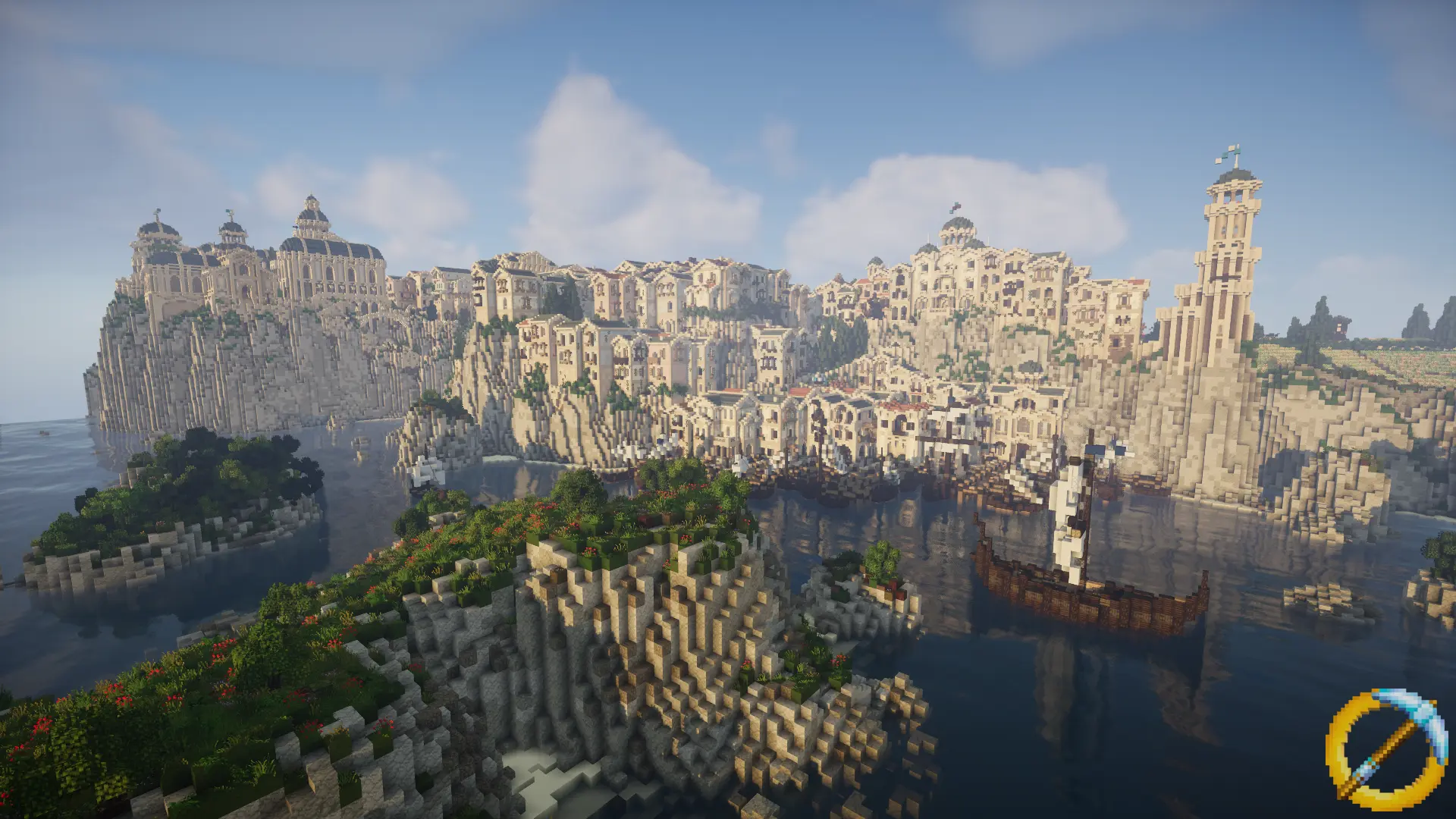 View on the Sea Town in Dol Amroth