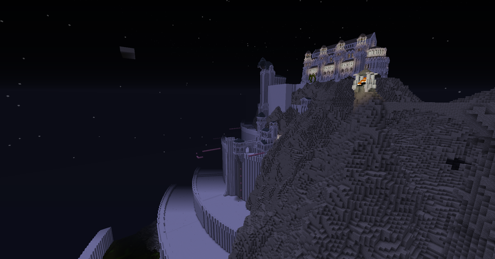 Minas Tirith, built in minecraft. - Imgur