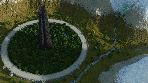 MinecraftMiddleEarth on X: Originally planned with PINK (yes you heard  that right!) wool, our Minas Tirith now stands tall over the land of  Gondor. Thankfully it's appearance is now so similar to