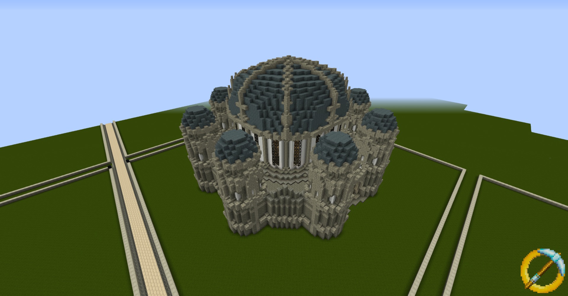 Glass Dome Roof Minecraft